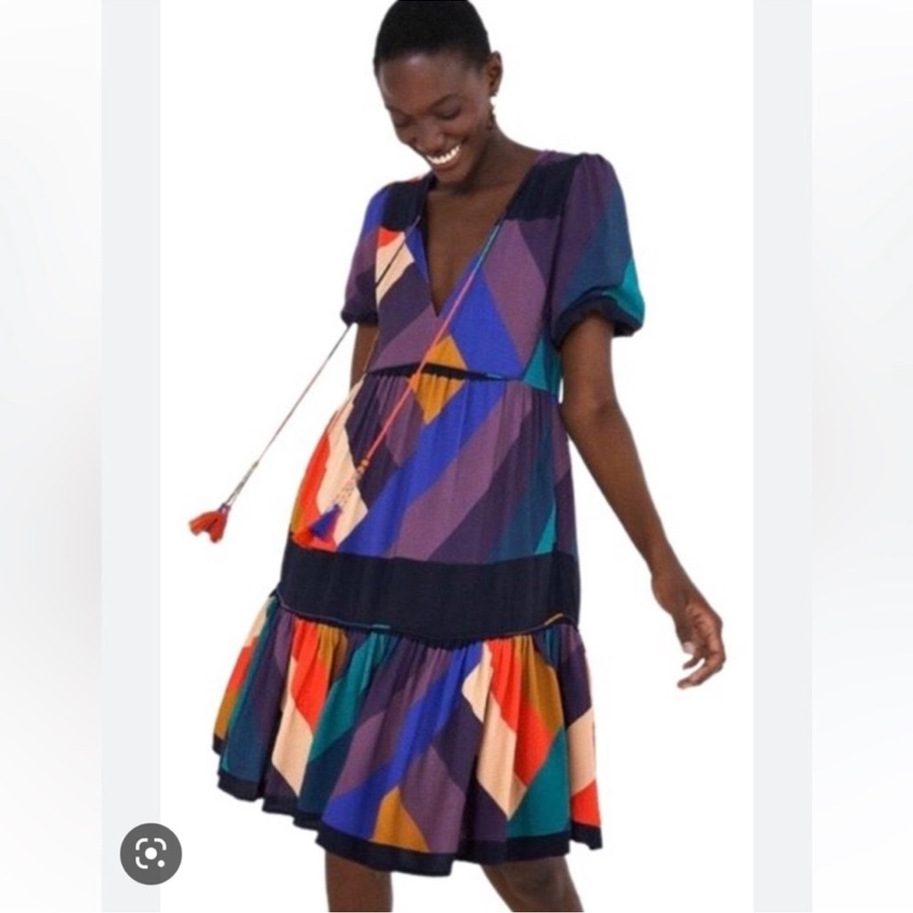 Farm Rio Amanda Striped mini Dress Size S